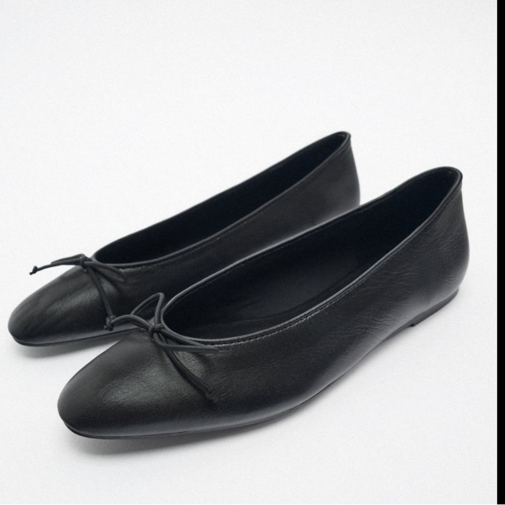 Zara Leather Flat.
